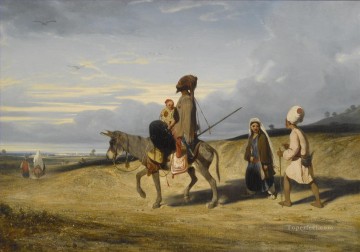 アレクサンドル・ガブリエル・デカンプス Painting - 砂漠の道 アレクサンドル・ガブリエル・デカンプ 東洋学者